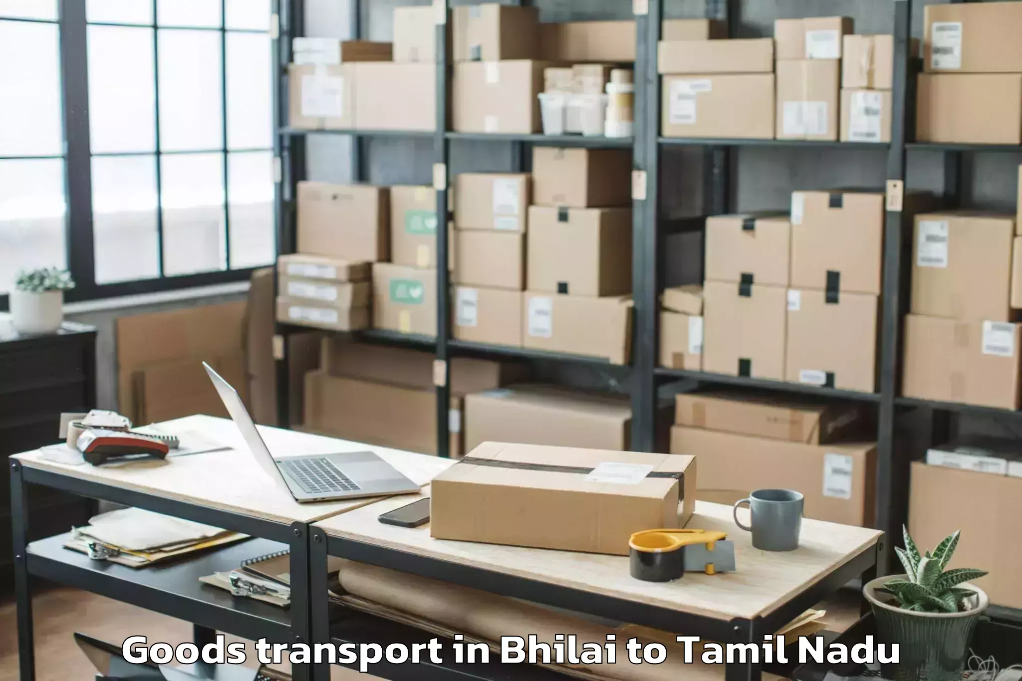 Affordable Bhilai to Coimbatore Airport Cjb Goods Transport